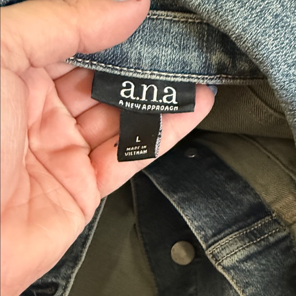a.n.a Blue Denim Jacket - Picture 2 of 2